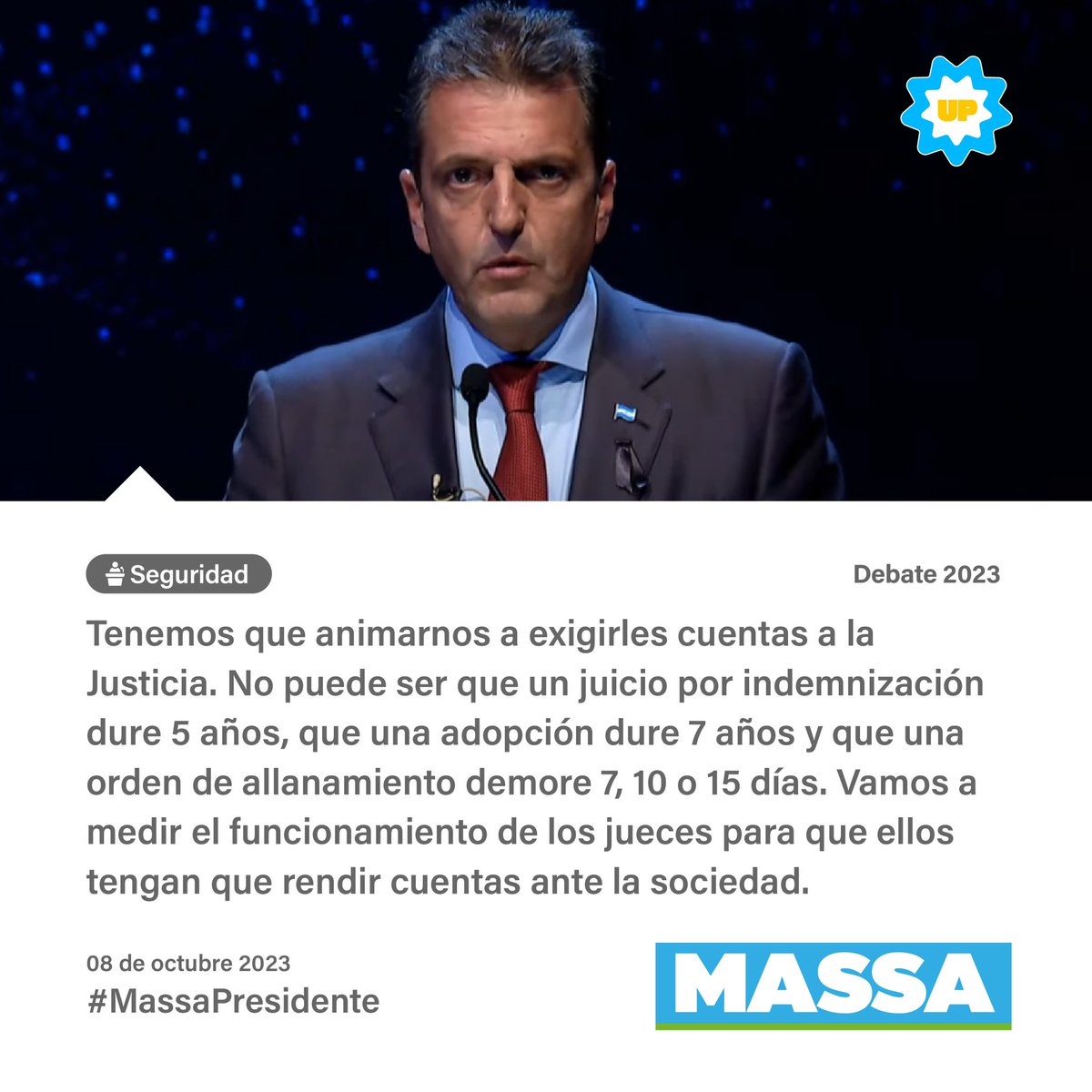 unionxlapatria's tweet photo. » Seguridad 
 
#Debate2023 • #MassaPresidente 🇦🇷 https://t.co/pkvvUxR8RS