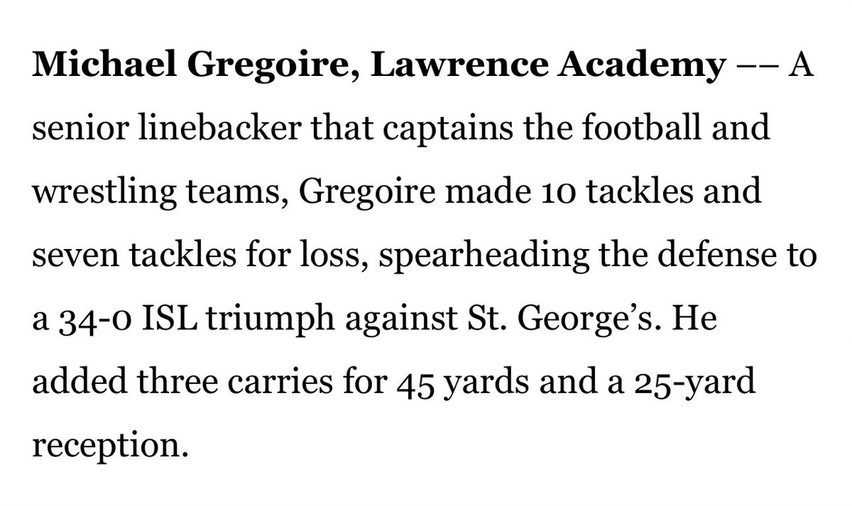 Jr44Mikey's tweet image. Thank you for the recognition! hudl.com/v/2M3Bcs My highlights from St. George’s.