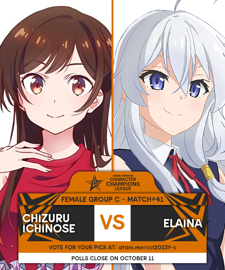 AniTrendz's tweet photo. #ATCCL: It's a rematch of the #7thATA 2020 Girl of the Years finals with the champion Chizuru against runner-up Elaina! Will there be a change of fate this time?

Vote for your pick here 👉 https://t.co/XSJEL2FmVR https://t.co/cUdAmo8GO7