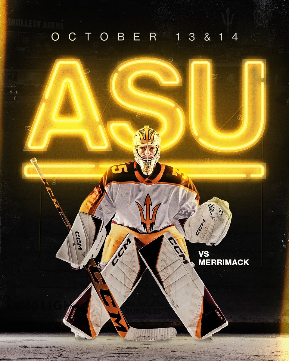 SunDevilHockey's tweet photo. the mission starts this week 🚀 #BeTheTradition https://t.co/nrOHqH4hDJ