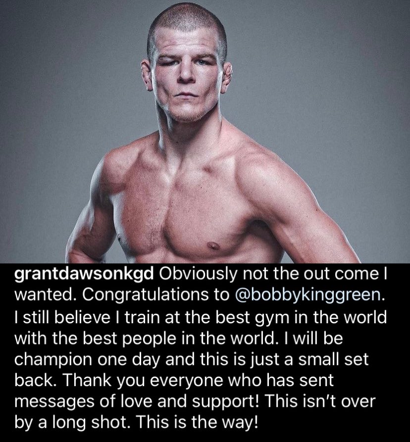 Grant Dawson’s response to his KO loss at #UFCVegas80