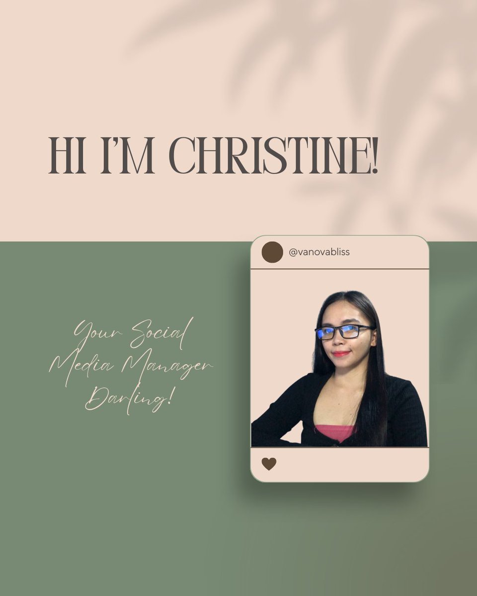 VAnovabliss's tweet photo. Hey fabulous souls! 🌟 

I’m Christine, your go-to Social Media Manager, ready to sprinkle some digital magic on your brand —creating contents that not only resonates but leaves a lasting impact. 💪📱 https://t.co/E7cRBpMBYs