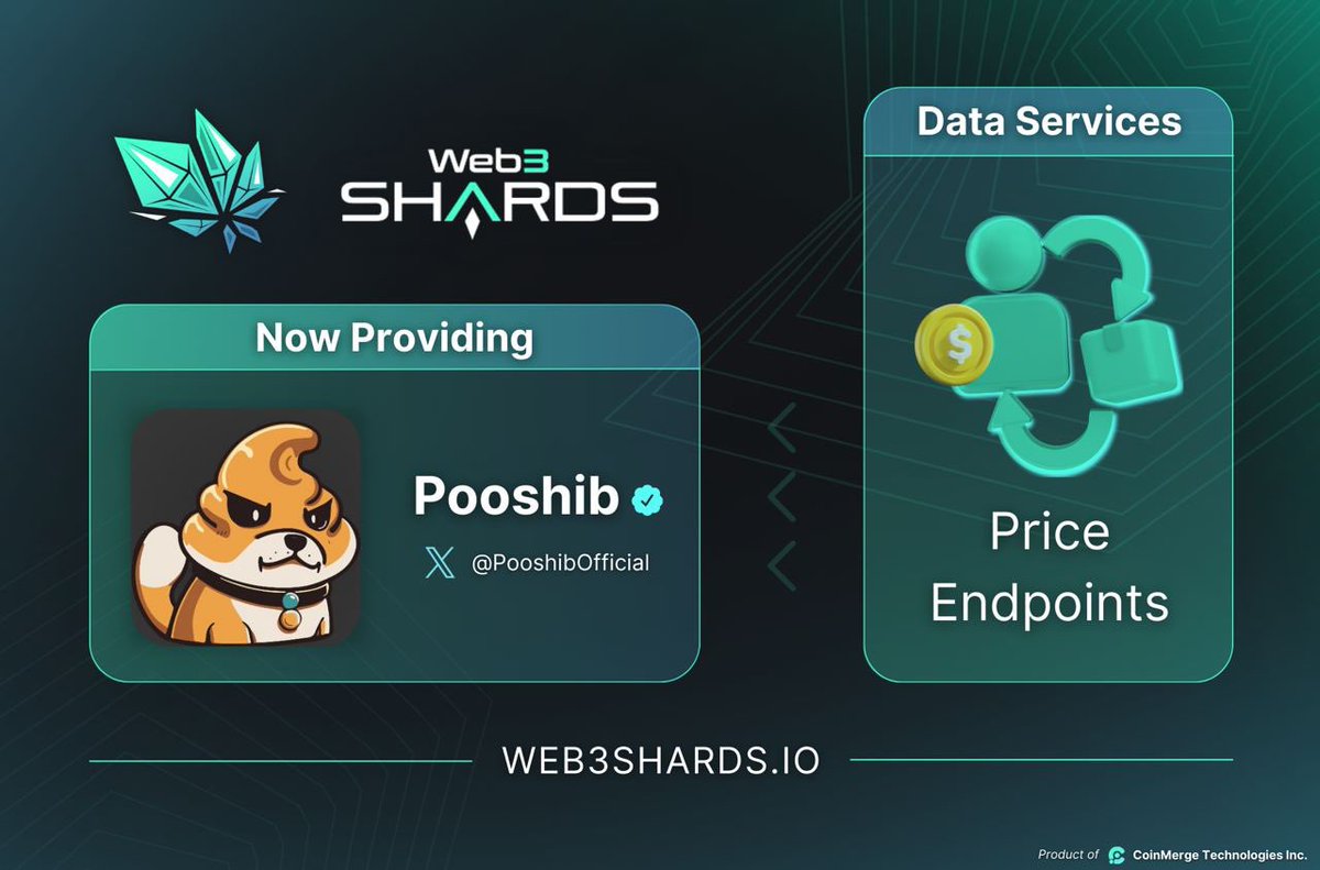 Web3Shards's tweet photo. ⚡️Now Providing - PooShib⚡️

https://t.co/94Xy14GQlL is now providing data to @PooshibOfficial.

⚡️#Web3Shards, empowering #Web3 Devs w/ Faster, Filtered, Quality Data!
▫️Less Throttling
▫️>87% Savings
▫️Clearer Subscription Plans

https://t.co/94Xy14GQlL | Push DeFi Forward https://t.co/mfwKgf4giS