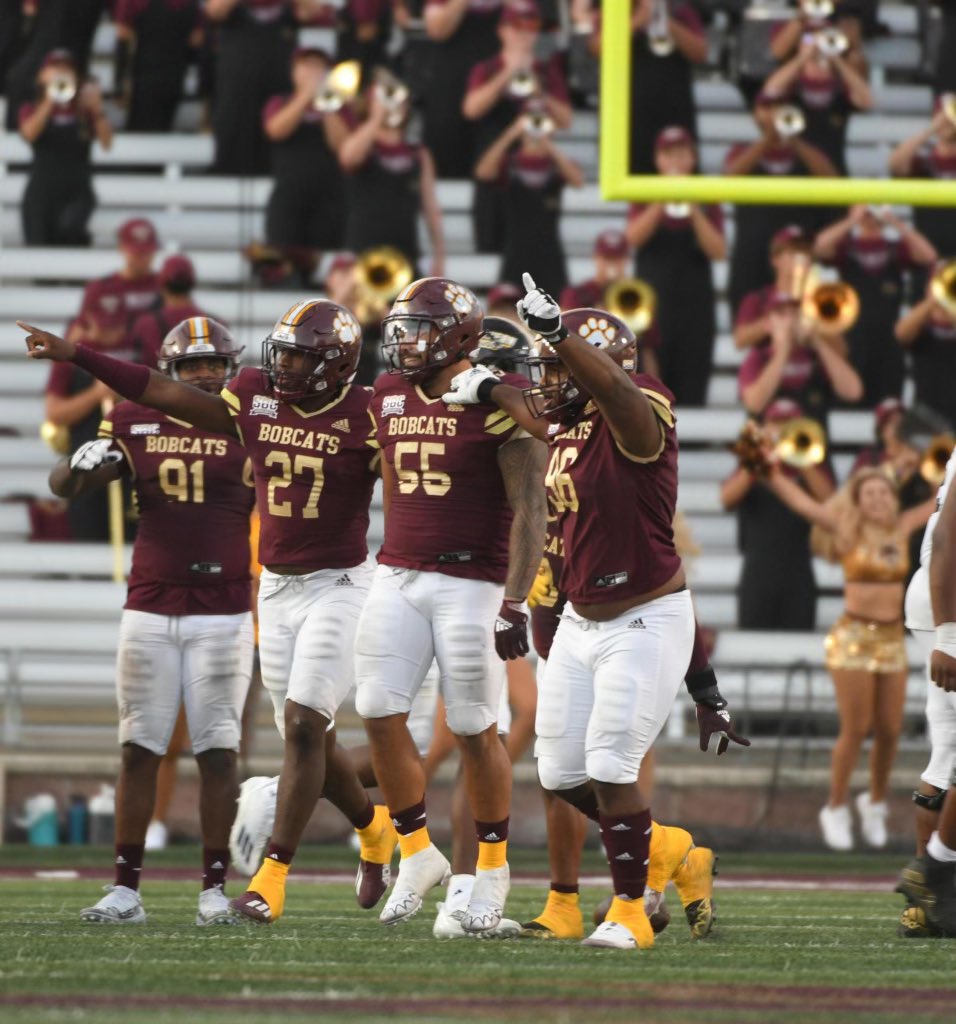 LacorianH's tweet photo. #AGTG After a great conversation with @_CoachGregg I’m blessed to say I have received my first offer from Texas State University.
@coachjoegordon 
@AkiiSmithJr 
@TXSTATEFOOTBALL 
@CoachBencke https://t.co/JcMMHe8yMx