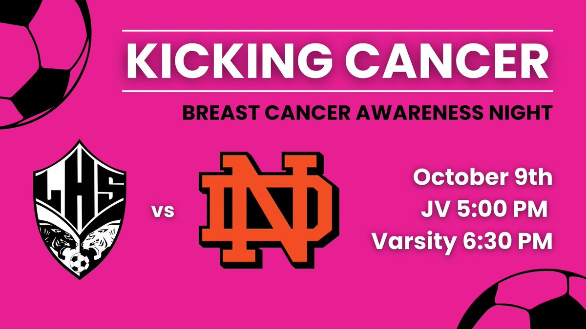 Tomorrow night we will host our annual Breast Cancer Awareness Night! Come out and join us! #BreastCancerAwareness #ledfordsoccer