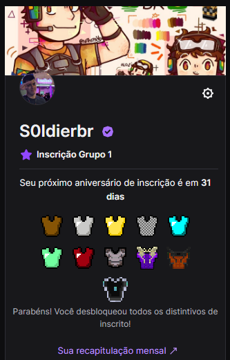 Feerzinea's tweet photo. Vou esperar badges novas, zerei já @S0ldierBr https://t.co/pW67PcgRmU