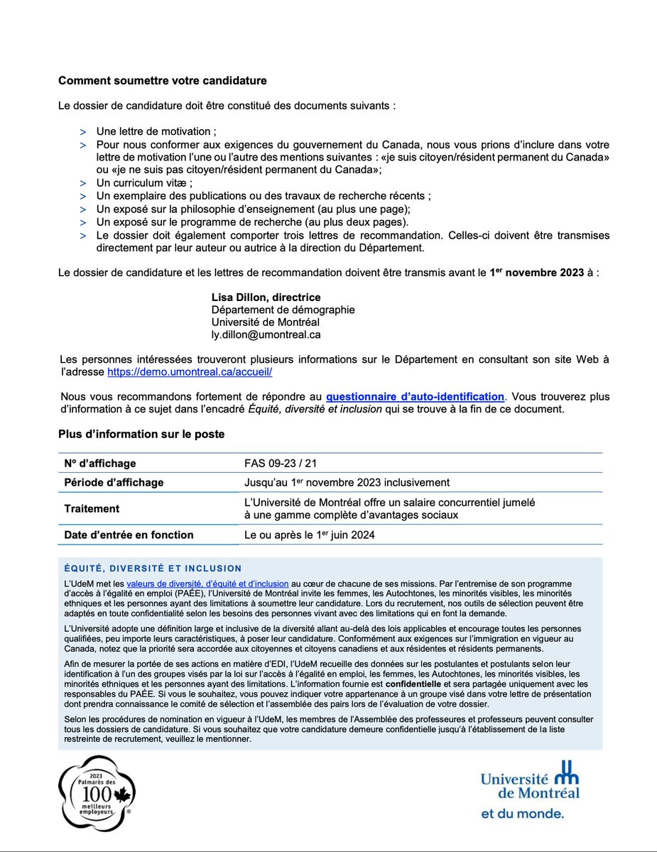 Démographie UdeM tweet media