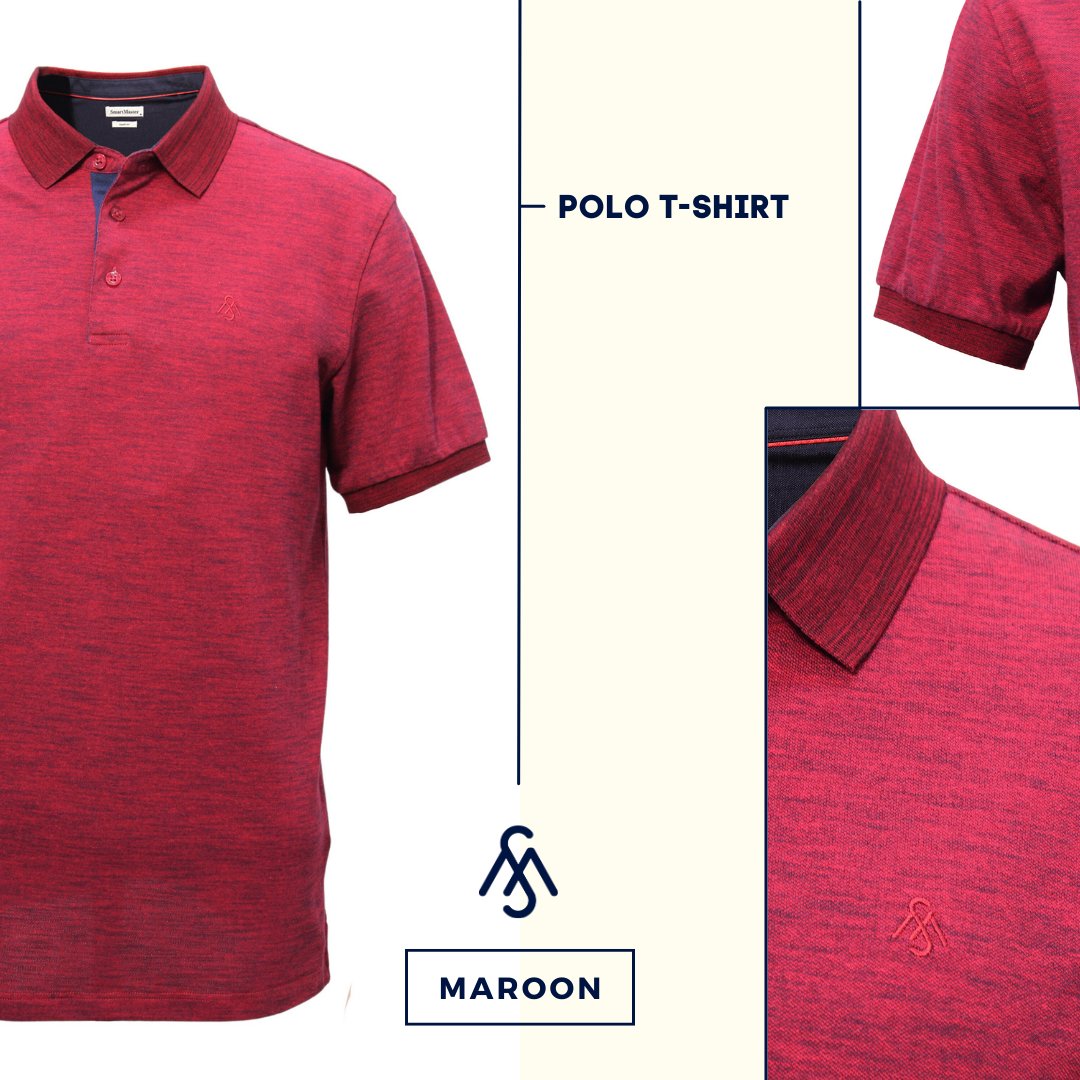 SmartMasterMY's tweet photo. SmartMaster Polo-T Shirt (Maroon)
 .
 💥CUTTING
 Slim Fit 🔥
 .
 💥SLEEVE
 Short Sleeve 🔥
 .
 💥MATERIAL
 Cotton Mix 🔥
 .
 💥PATTERN
 Plain Weave Pattern 🔥
 .
 💥PRICE:
 RM 103.90🔥
 .
You may Visit our website https://t.co/HJRAbctTJe https://t.co/7aZXDh99Mz