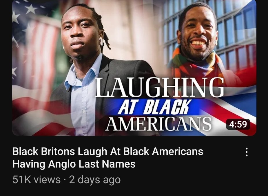 Soulful1865's tweet photo. AFRICAN tribal people.. living in the U.K. the Captiol of all Anglos, have the nerve to laugh at Black Americans for having Anglo last names. BUT they still copy everything Black Americans do!! Even try and speak Black American Slang. 😳🤦🏽🤦🏽 smh

https://t.co/xSOxJAUNVH https://t.co/VUzvYYCm9d