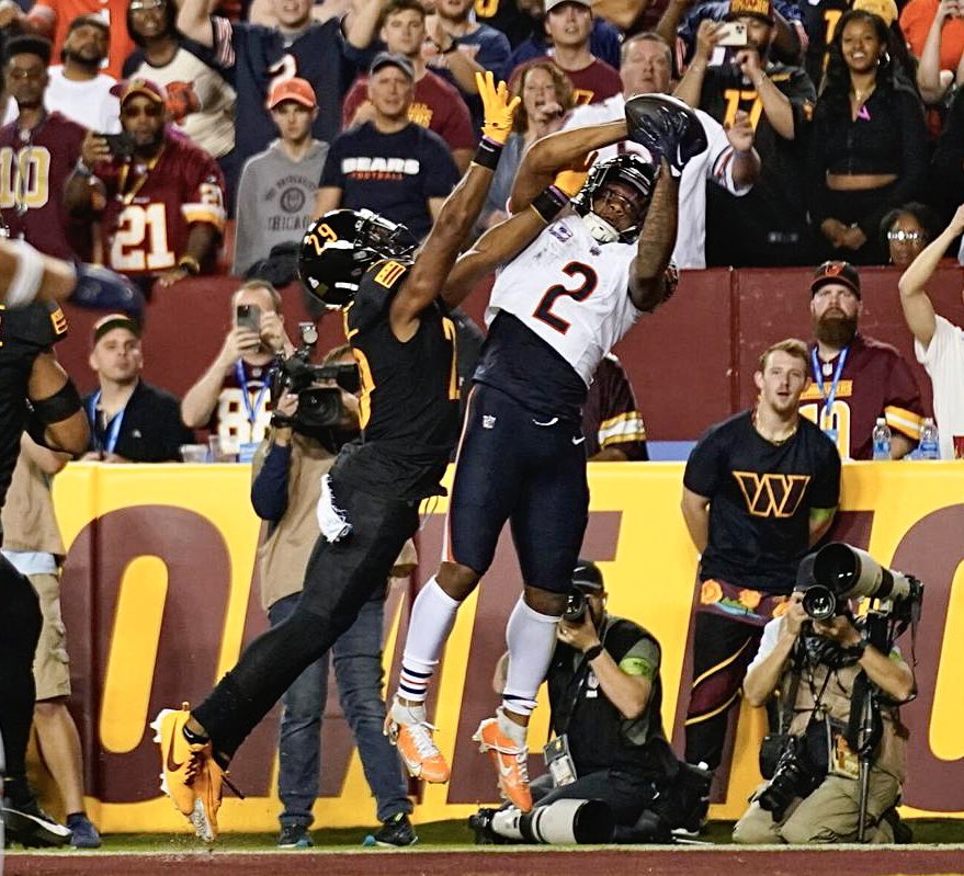 bearszn's tweet photo. Through Week 5: 

DJ Moore: 
- 27 Rec
- 531 Yds
- 5 TDs

AJ Brown: 
- 35 Rec 
- 541 Yds
- 2 TDs

Stefon Diggs: 
- 39 Rec 
- 520 Yds
- 5 TDs 

People really tried saying DJ Moore wasn’t anywhere close to the same caliber WR1😂

#DaBears https://t.co/V5ZDkkaG3U