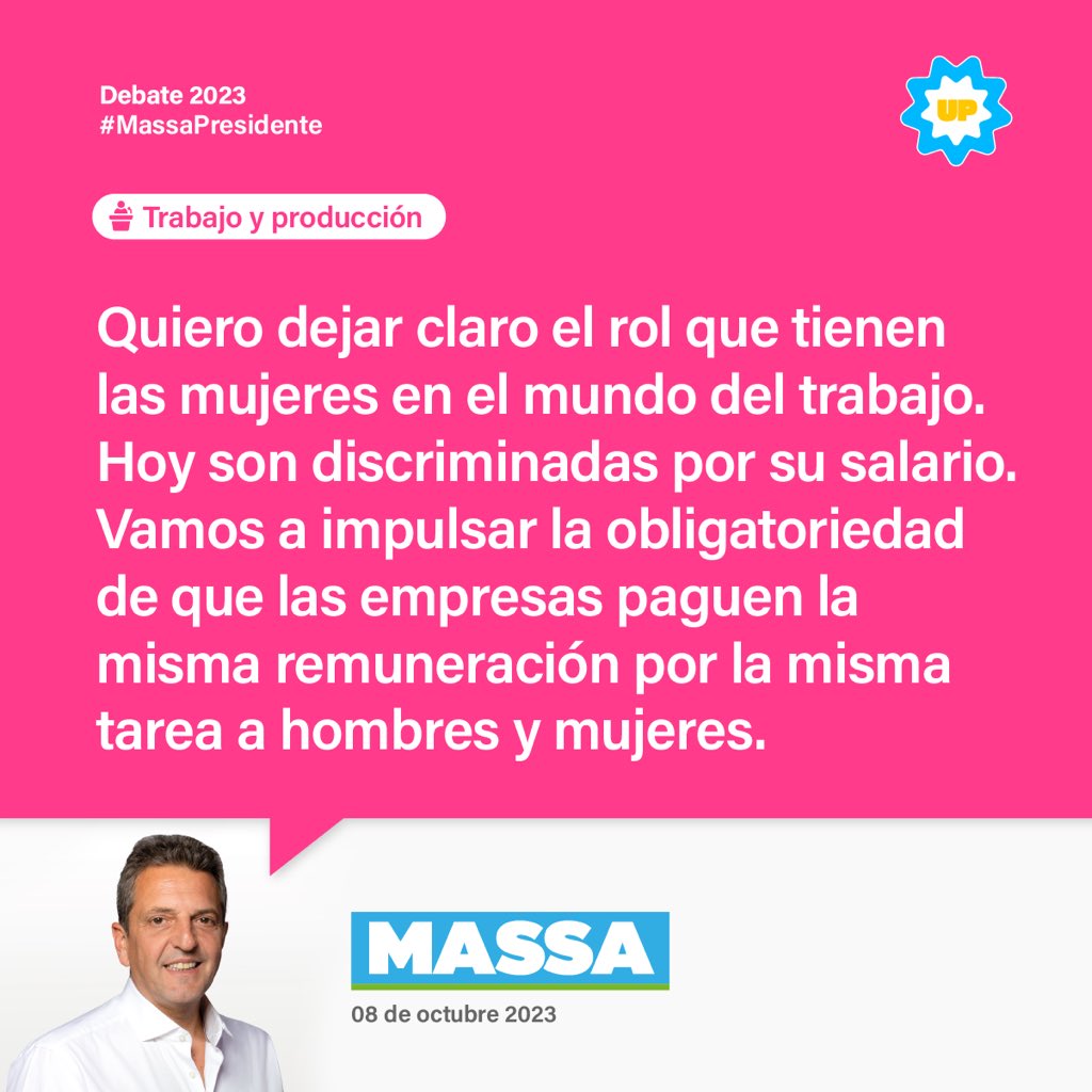 » Trabajo y producción 
 
#Debate2023 • #MassaPresidente 🇦🇷