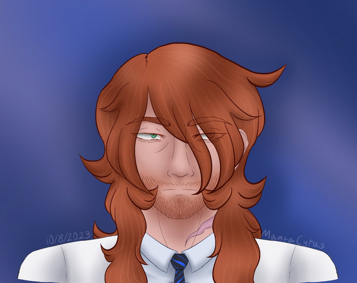 MantaCyrus's tweet photo. Made a longer haired alt version of the Henry drawing https://t.co/Gbggxbz1aZ