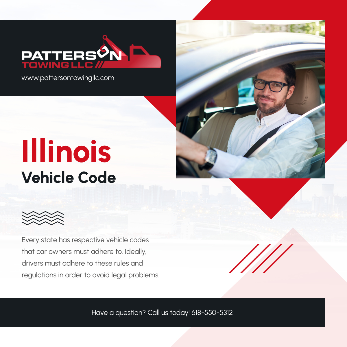 PattersonTowing's tweet image. The residents of Illinois who own cars must be knowledgeable about vehicle codes as much as possible.Make sure to keep yourself guided by visiting tinyurl.com/2p9ens4z.

#CentrevilleIL #TowingServices #VehicleCode