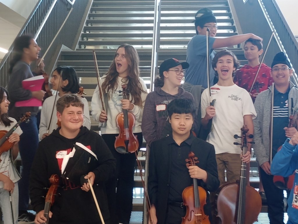GoWestMS's tweet photo. Congratulations to our WMS 7th & 8th grade orchestra for an outstanding performance at the #MSBOA String Clinic, held at PCMS Saturday. The students rehearsed all morning and afternoon, and put on an outstanding concert. Way to go Pioneers!
#Orchestra #AllIn #TheWestWay https://t.co/5j7yIhK3zd