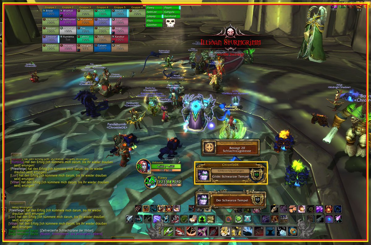 Anksuni's tweet photo. Was für eine meeega Sause im #wow #Timewalk #Gildenraid heute im Black Temple mit den verrückten Gildies von @ChromieDe #worldofwarcraft #community #fun #illidan https://t.co/xpZoNFtKxo