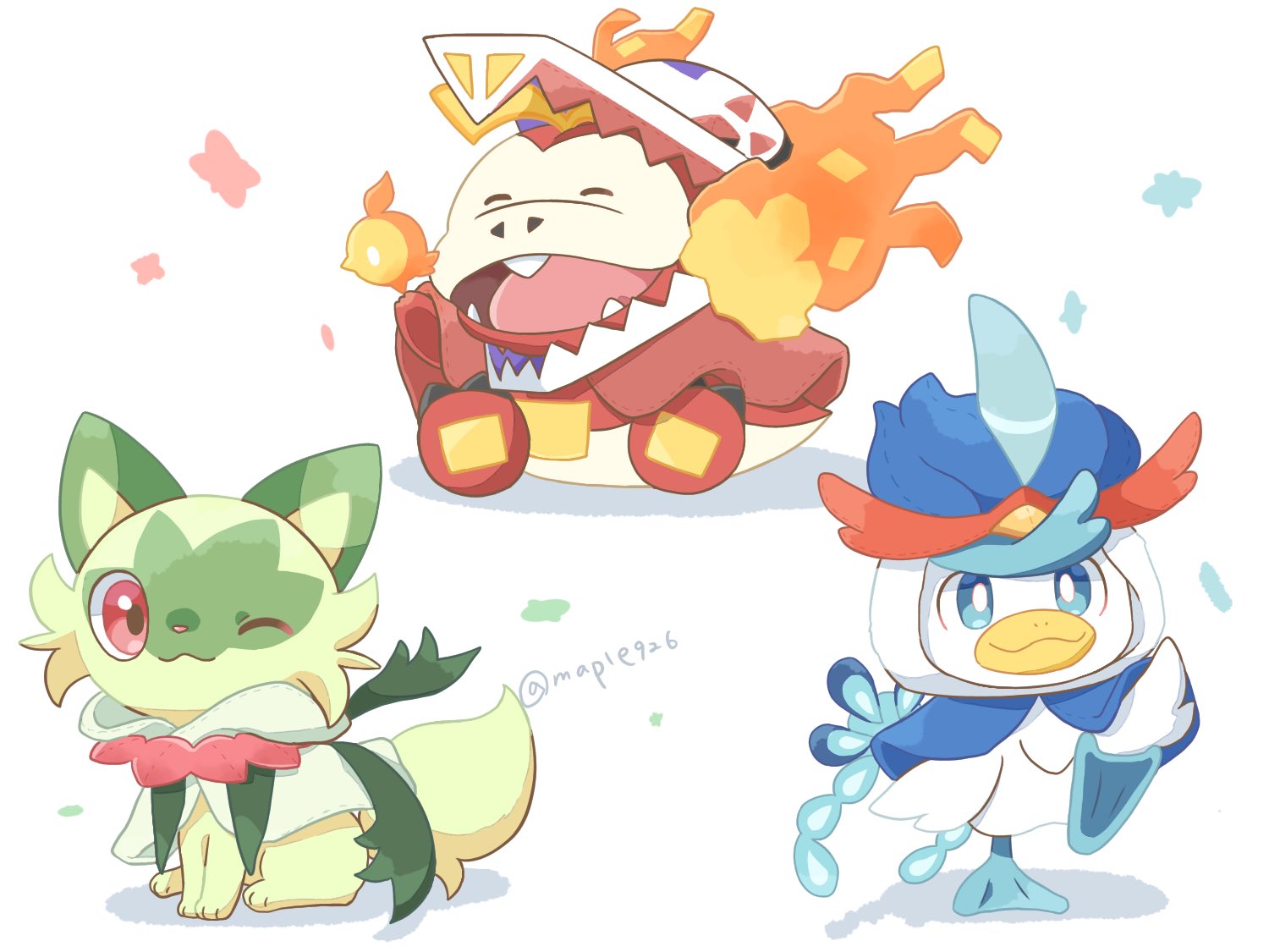 初！！】ポケモン モンコレにパルデア御三家 中間進化ポケモンが