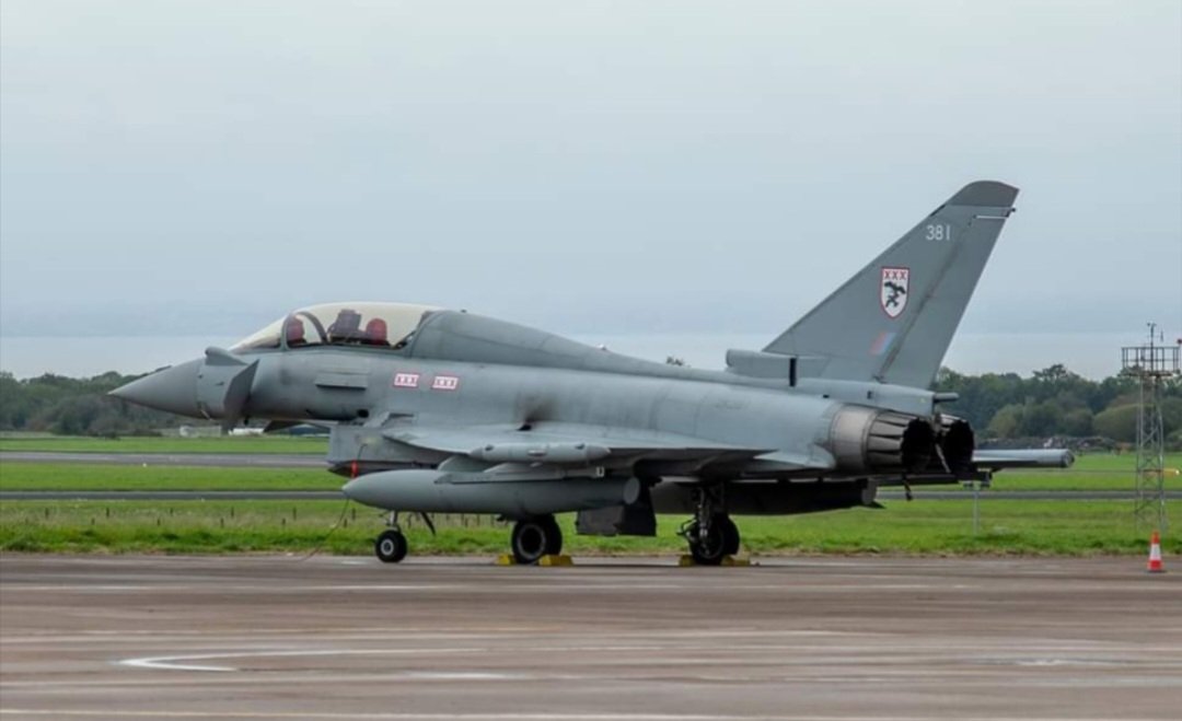 RAF Typhoons are back again at Aldergrove this weekend! Pic courtesy Derek McClean