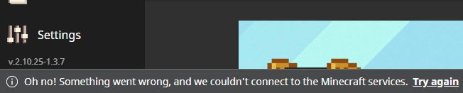 JaceOld's tweet photo. @MojangSupport please help! I've been trying to go online for a few hours and this message appears in the launcher :( https://t.co/DEZb9Rn1Y8