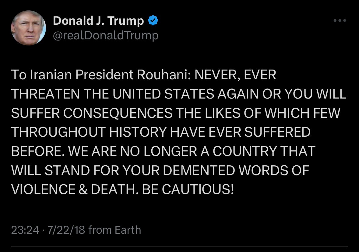 I miss whatever foreign policy this was