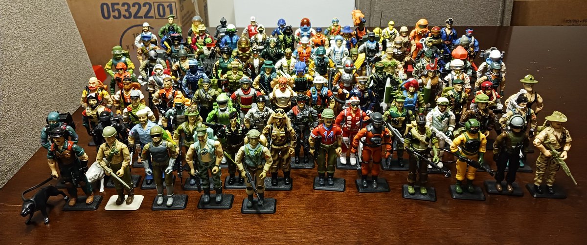 Late night updated group shot. The collection continues to grow. #GIJoe #GIJoeNation #ARAH #YoJoe #actionfigures #Hasbro #toycollector  #VintageToys #80sToys  #90sToys #Toycollecting