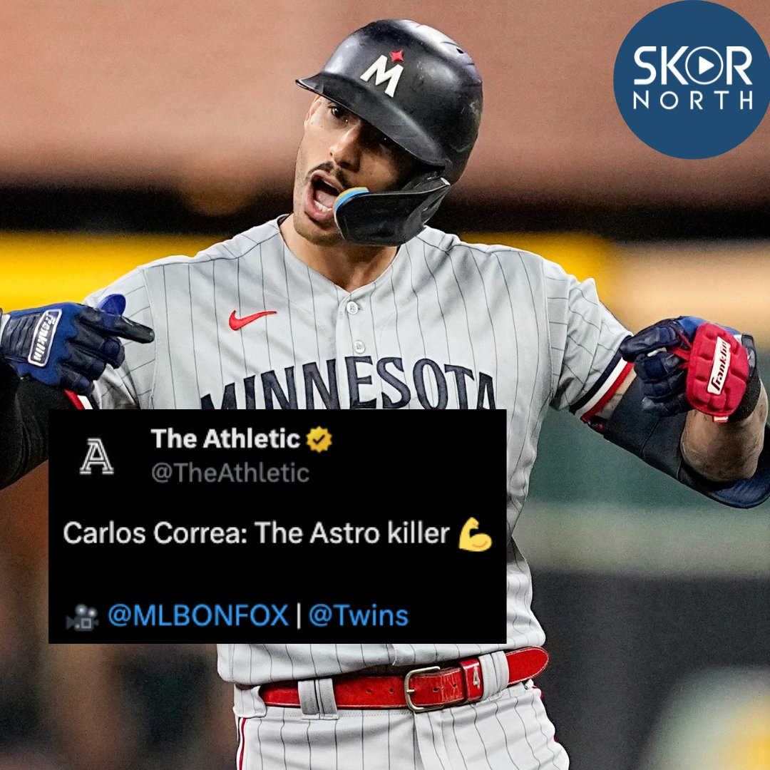 SKOR North - Minnesota Sports on X: MY TIME: #MNTwins Carlos Correa is  sticking it to his former team! 💥💥💥 #WeBelieveinTC   / X