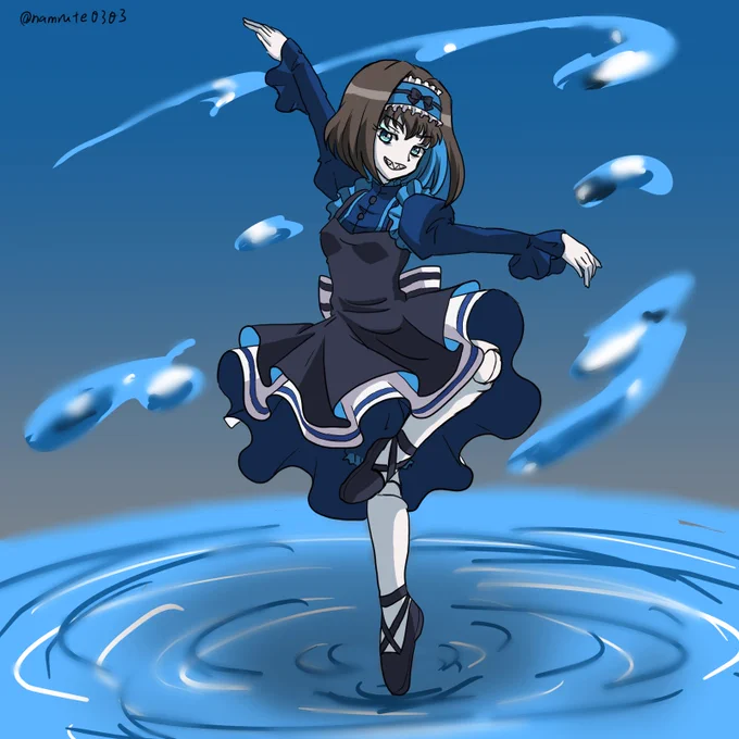 #見た人も無言で青いものをあげる 
