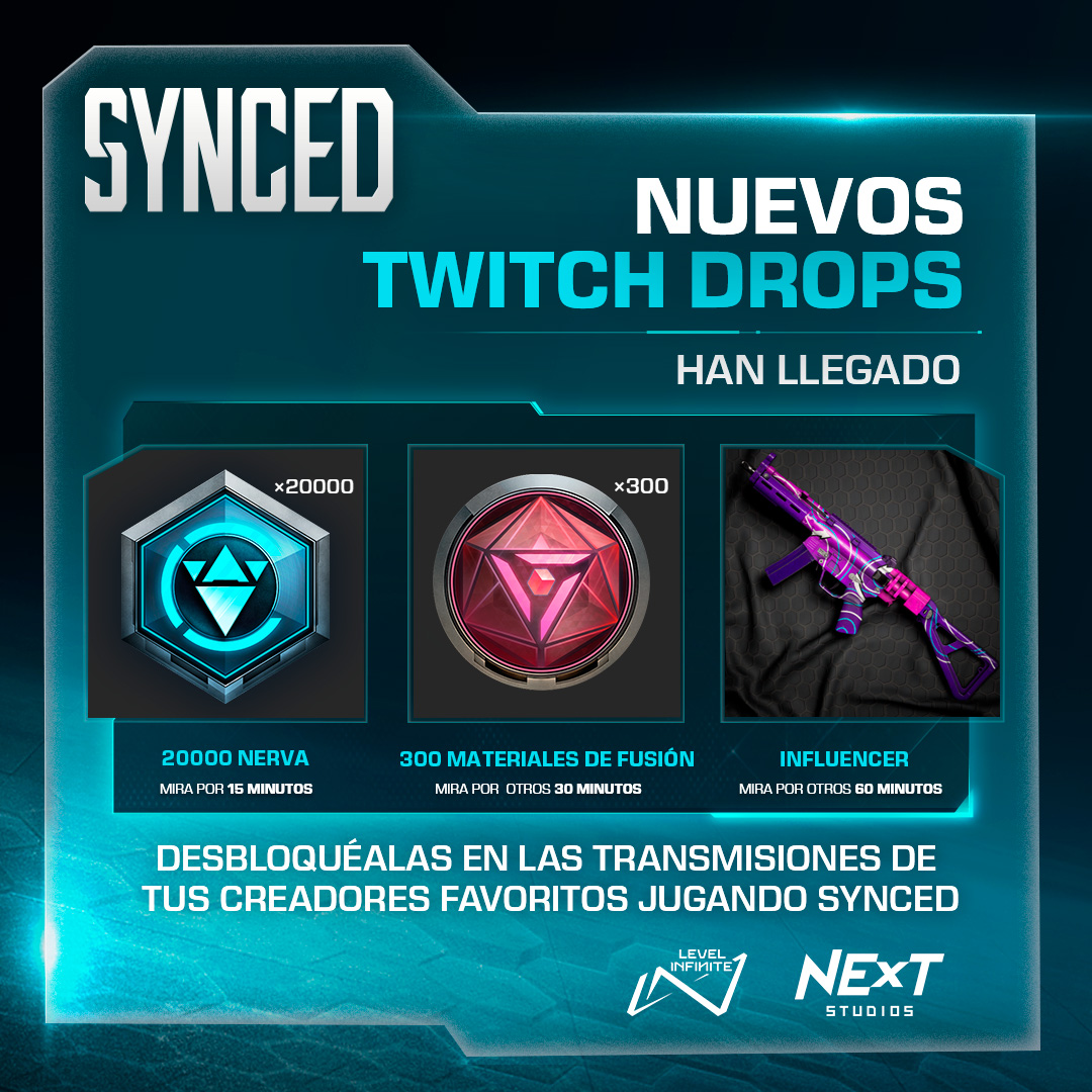 SYNCED_ES's tweet photo. No pierdas la oportunidad y accede a los Twitch Drops que tenemos para ti.
Únete a la experiencia y disfruta de todas las sorpresas que hemos preparado en #Synced.
Ya disponible en PC, juégalo ahora! ⏩ https://t.co/5j5UlcZHgK
#SyncedLatam
#SyncedES https://t.co/LmDRtbIZNF