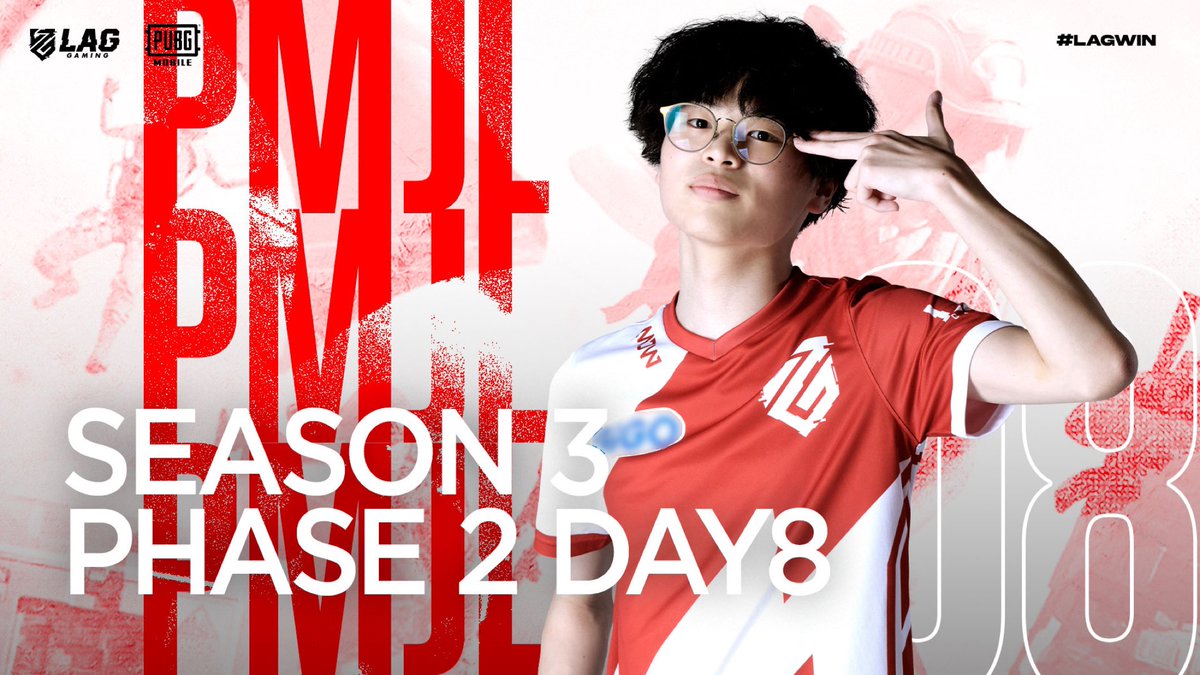 【PUBG MOBILE部門】

本日10月9日(月) 16:30～配信start⚡
#PMJL SEASON3 Phase2 Day8

🦥SILK <a href="/_SILK73/">SILK 🦥</a>
🐋H172y @UaxenYq
🐝MIT1KA <a href="/HUNNYBOY457/">LFT MIT1KA</a>
☔️RumiK <a href="/Ru_mi_9q/">RumiQ</a>

📺配信：youtube.com/live/r8vYNWTRq…

３連戦の最終日、良いかたちで締めくくります！
応援宜しくお願い致します🔥

#LAGWIN🔥