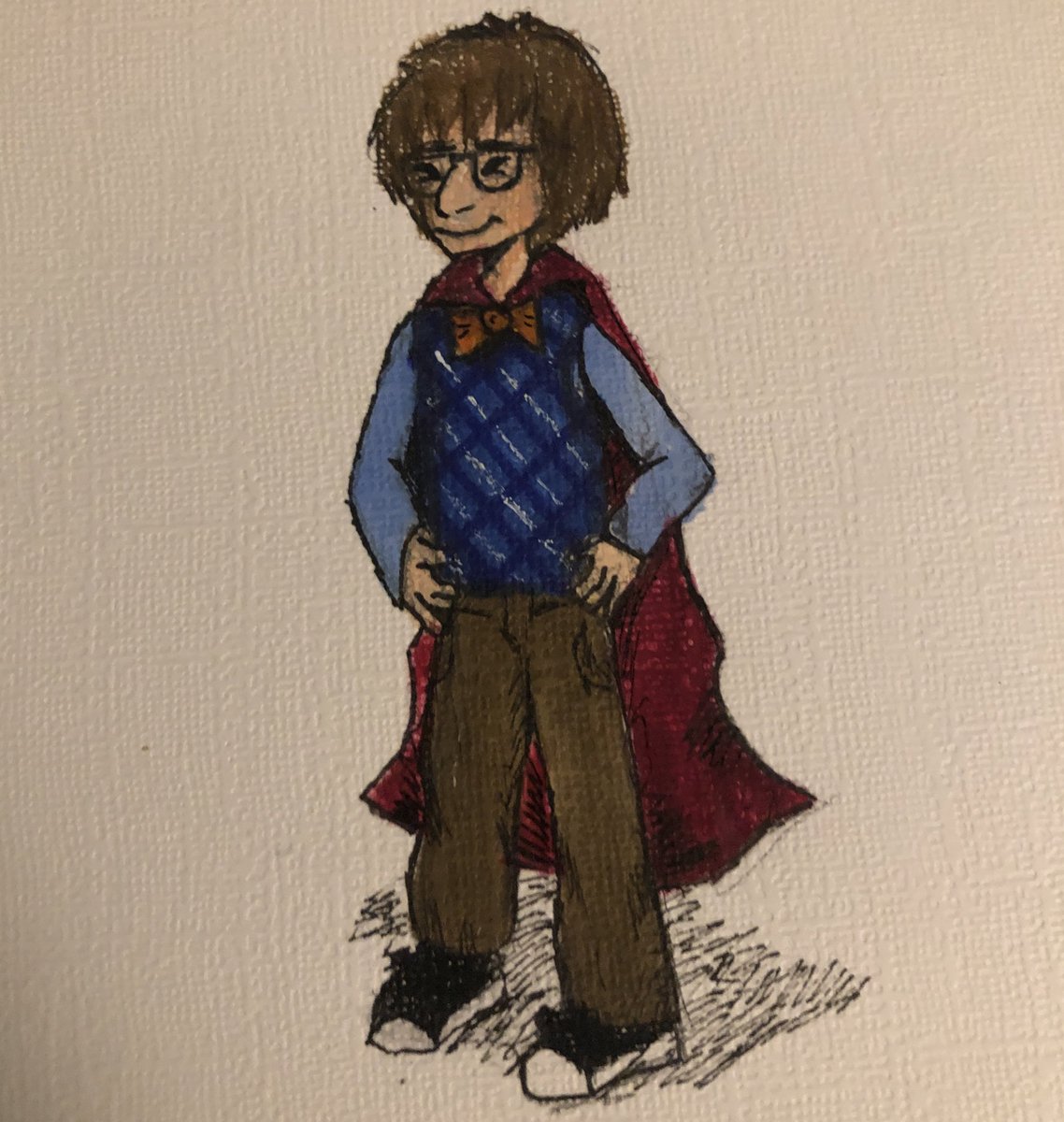 LucasStimclair's tweet photo. Quick doodle of the silly boy!! First time drawing him lol #spoon #sheltertwt #spookey #shelteronprime
“Well, I, wore a cape to school everyday until last year 🙂” -Spoon <3 https://t.co/iTXuZrCiNC
