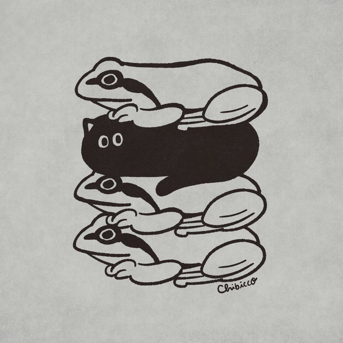 「frog sitting」 illustration images(Latest)