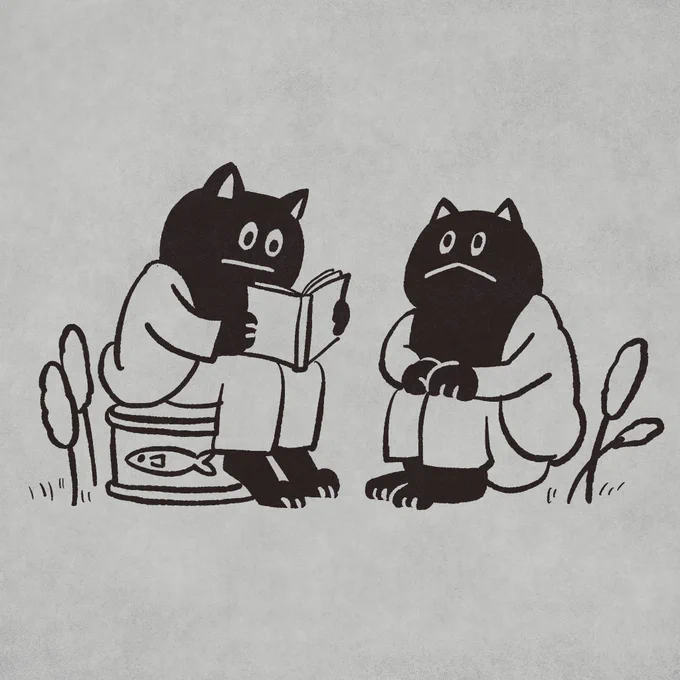 【08.ヒキガエル】カエルくんとガマガエルくん。この児童書すき。 #inktober #inktober2023