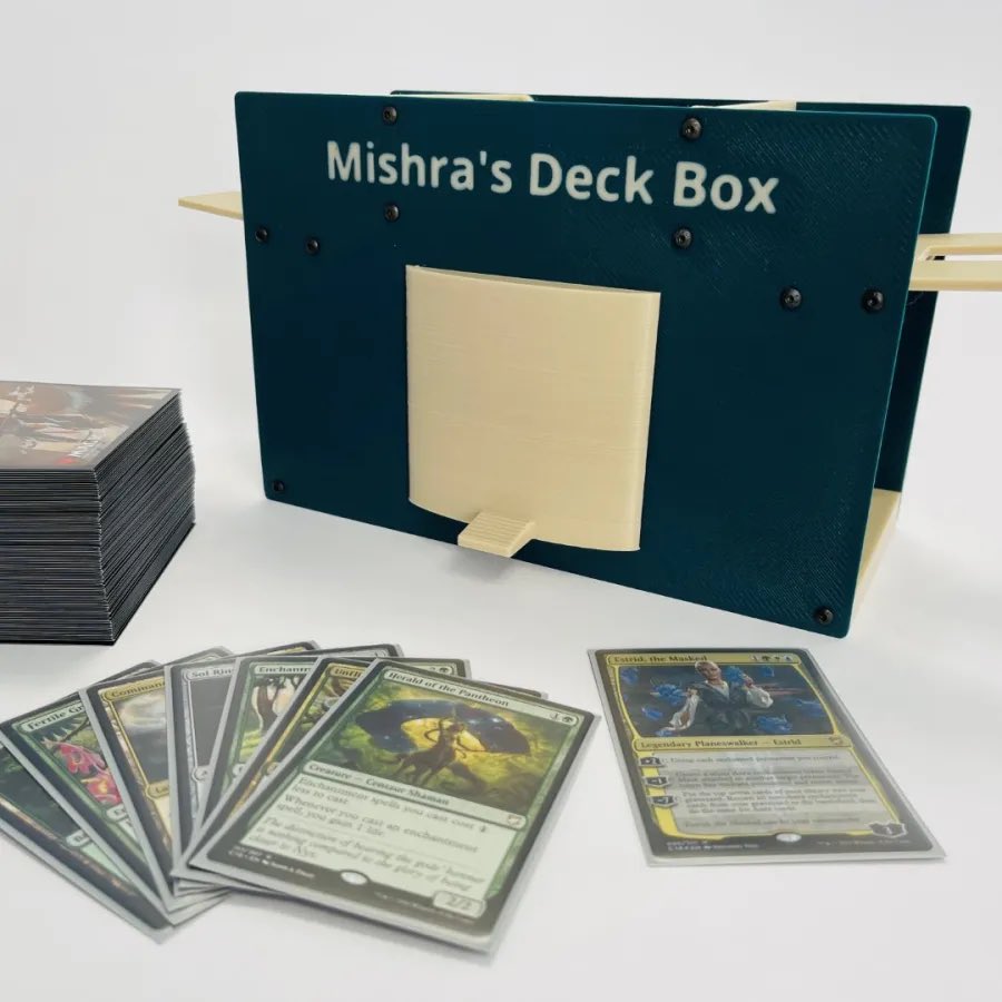 Urzas_Toolbox's tweet photo. Finally! A shuffler designed large enough to handle 100-card Commander decks.
Available in 10 different colors, these custom designed 3D-printed shufflers are the perfect addition to any Commander’s arsenal
Want to know more? Come visit our site at https://t.co/4iAMtICMQE https://t.co/uZaU7i2his