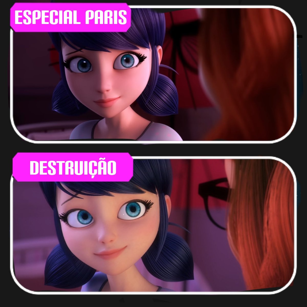 miraculoustube's tweet photo. A semelhança! O especial se passa depois do episódio Destruição 5x03.

#MiraculousLadybug #MiraculousWorld #intothereverse #OReverso #MLBSpecialSpoilers https://t.co/pwKfYB5bpk
