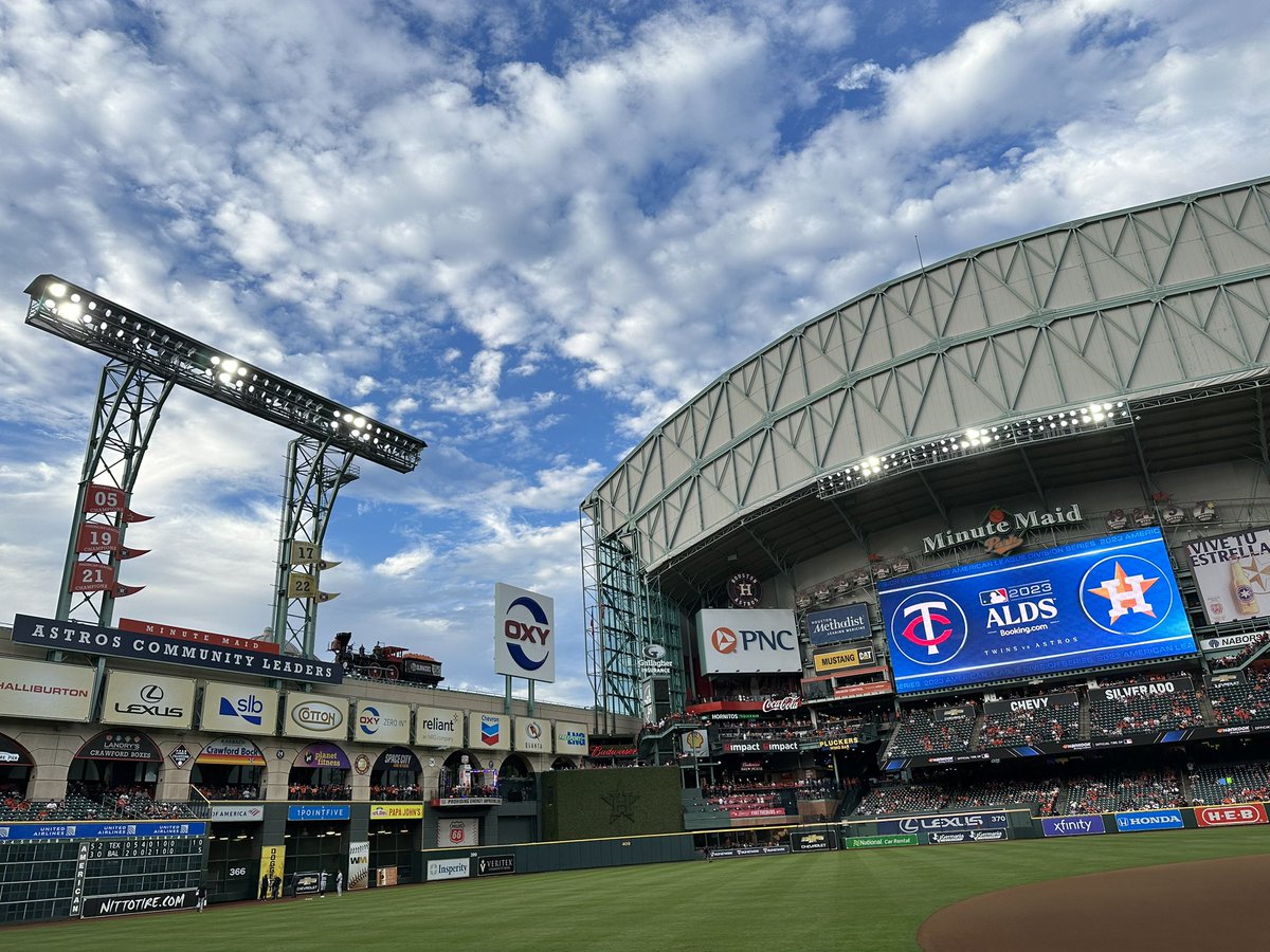 On the field and in the stadium for post season baseball!!