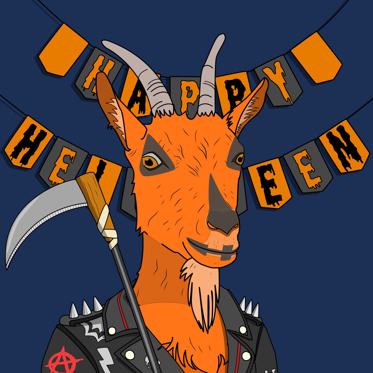 Finally got a Helloween Goat.🐐🔥
#LFGoat #LFPumpkinPie🎃🥧
<a href="/adaGOATS/">GOAT Tribe 🐐</a> 🐐💦✨