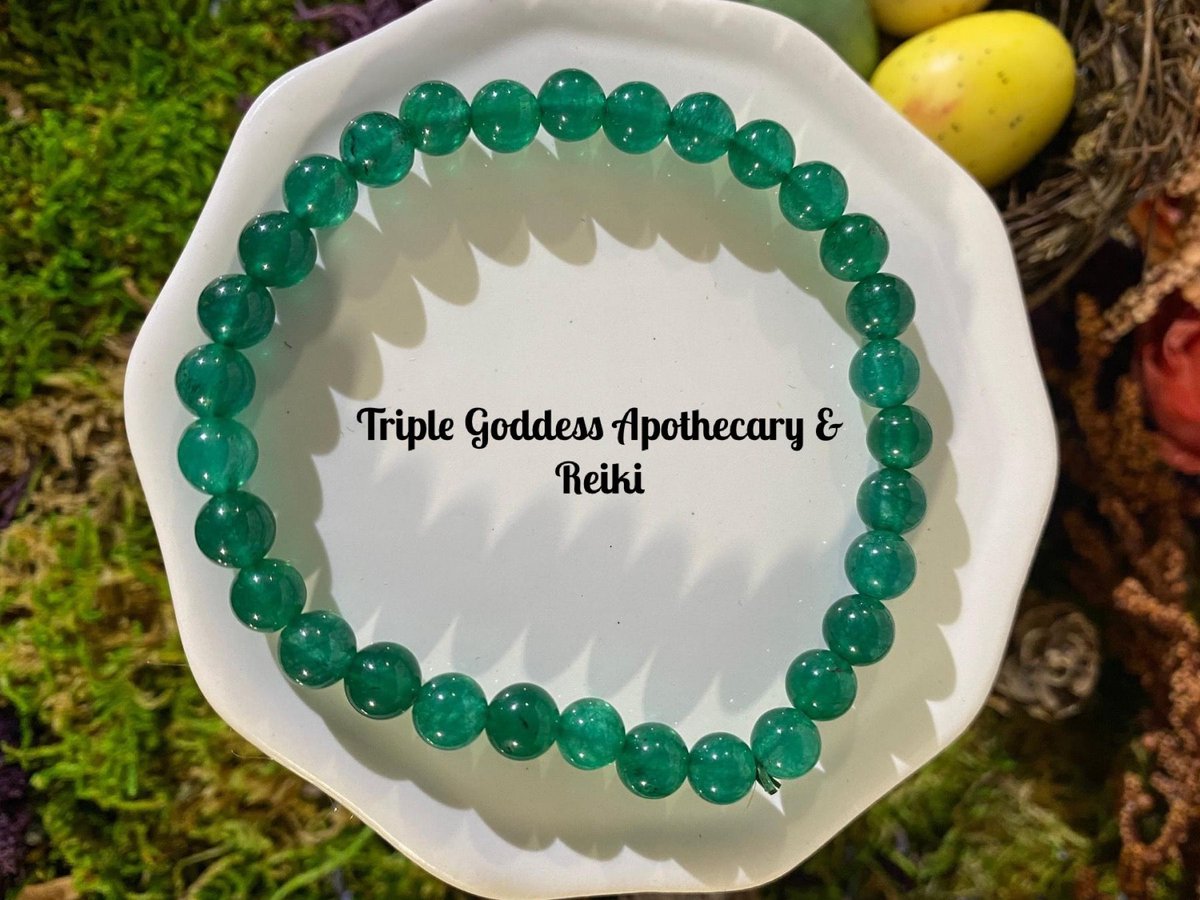 Excited to share the latest addition to my #etsy shop: Green Jade Bracelet 6mm or 8mm buff.ly/45kHDKP #onesizefitsmost #crystalbracelet #chakra #reiki #crystals #greenjade #triplegoddessreiki