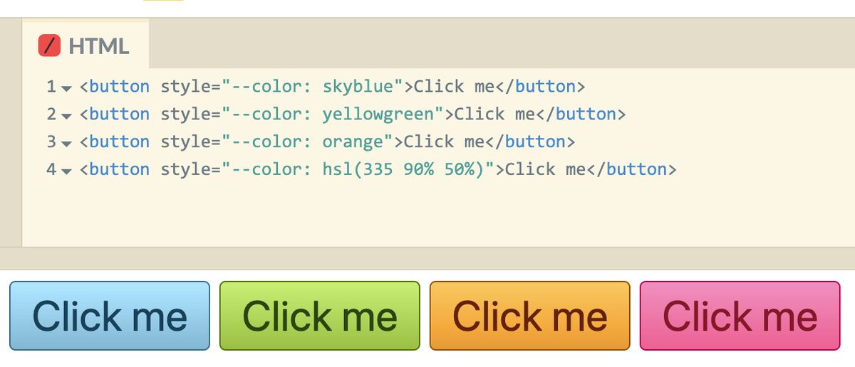 #CSSTip: Create variations of a color before Relative Color Syntax is implemented, with color-mix() and the `none` keyword: 
codepen.io/leaverou/pen/g…

There I only vary (oklch) lightness, but you can do the same thing for any component of any color function — or even alpha.