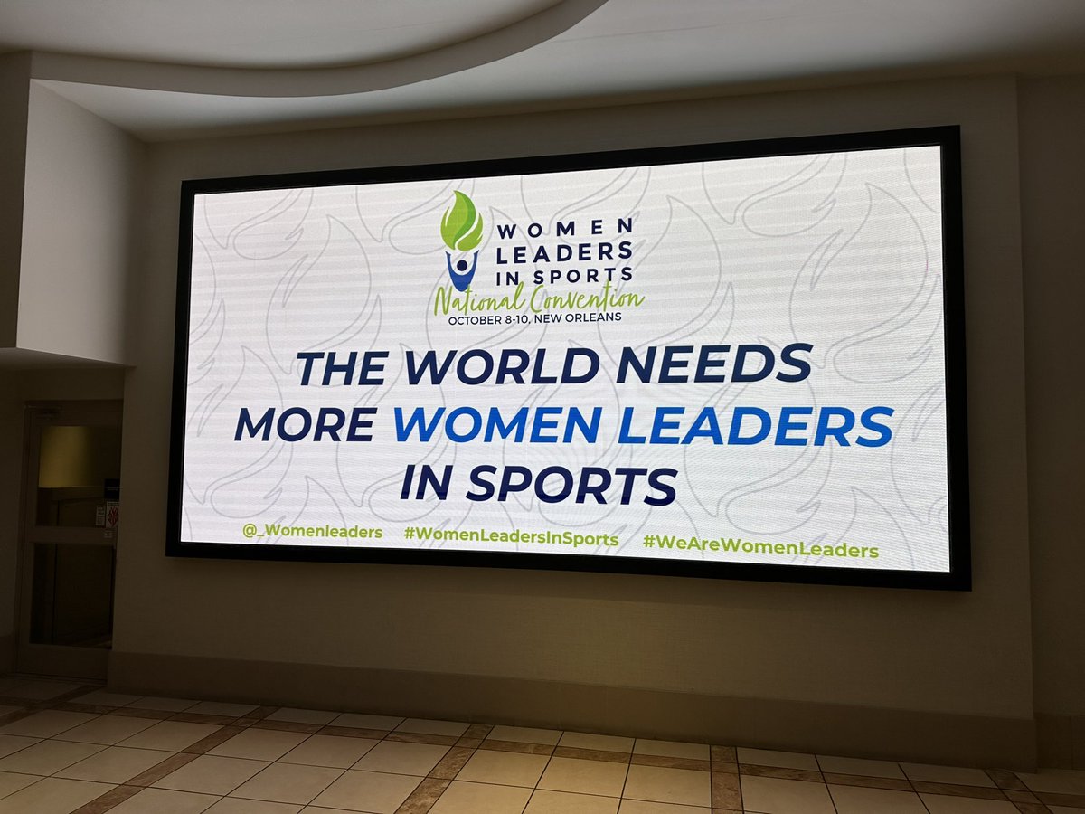 Great opening day at @_WomenLeaders in New Orleans, LA. The energy, the vibe, the support, and so many female leaders. It’s going to be another empowering national convention. #WeAreWomenLeaders 💙💚🎭⚜️