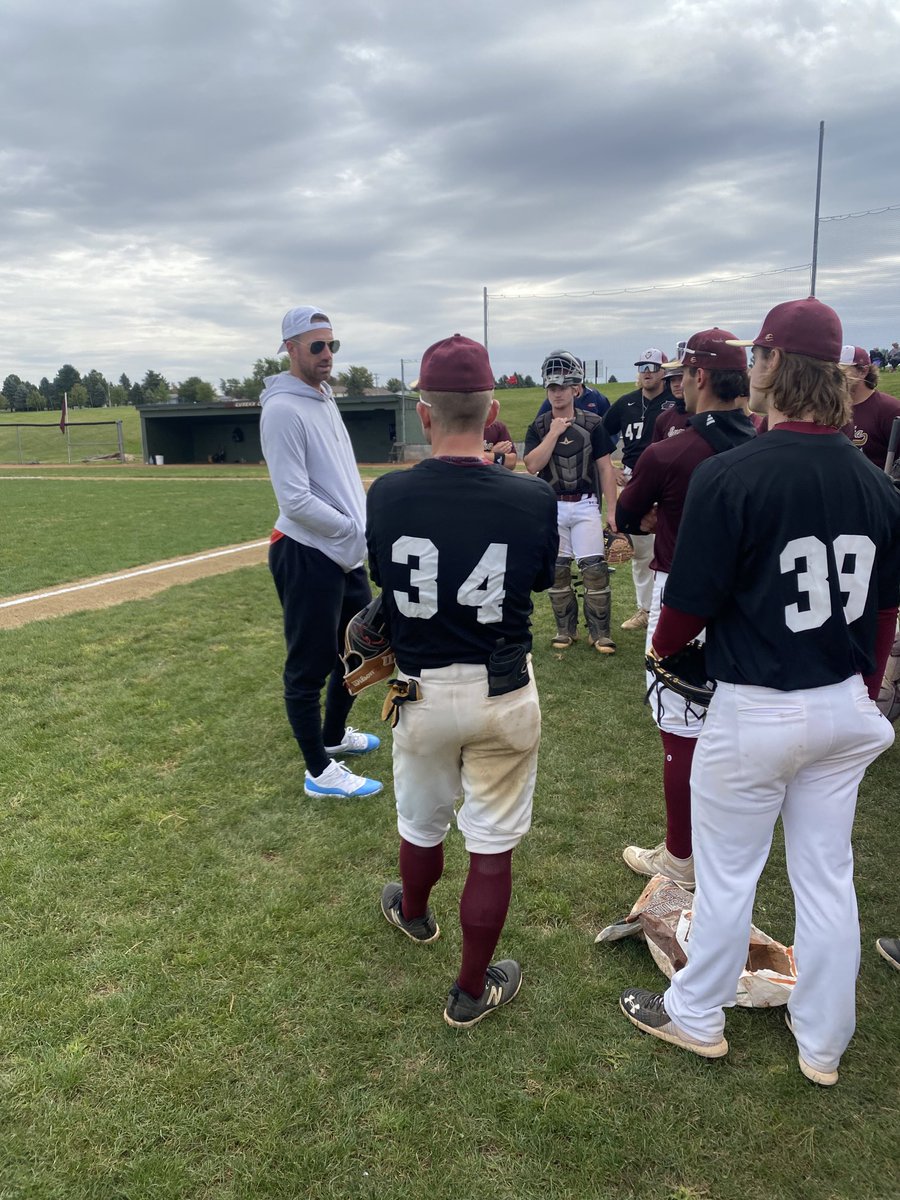 Surprise guest at Maroon/Gold Family Day game for my last game. New York Yankee pitcher Zach McAllister giving a talk to the Red Devils before the game. Thanks, Zach.