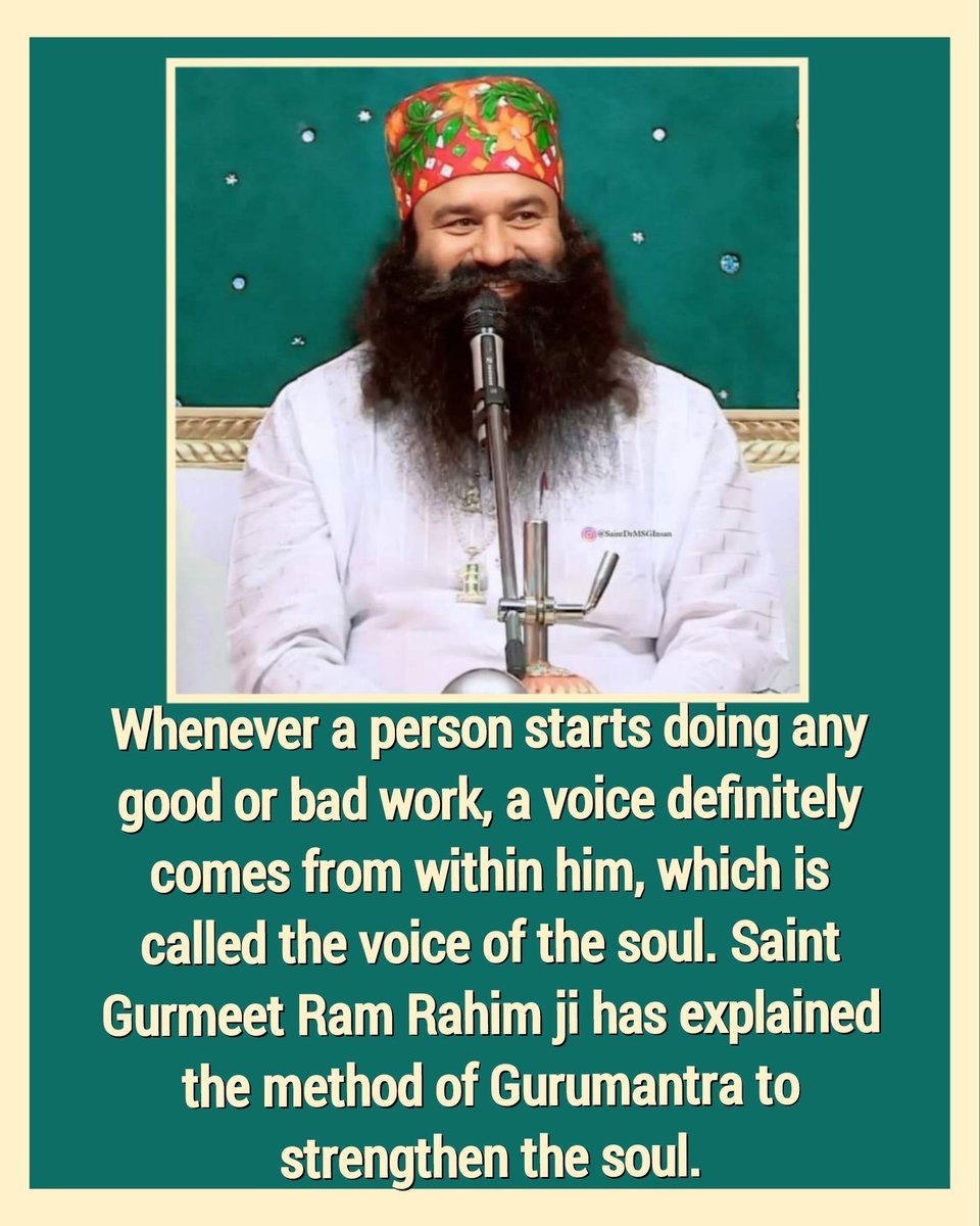 insan1715's tweet photo. Saint  Gurmeet Ram Rahim Ji says that you can change your luck by meditation and hard work.
By regular meditation you find your inner strength and solution of every problem.
So, 
#MondayMotivation https://t.co/tqZYH4x2JR