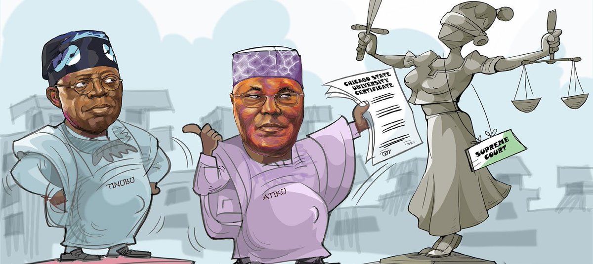 #NGAWatch: Chicago State University (CSU) has indicated that Pres. Bola Tinubu presented a forged diploma to the Independent National Electoral Commission (INEC) prior to the 2023 general election.

PHONY RECORDS = PHONY MAN.