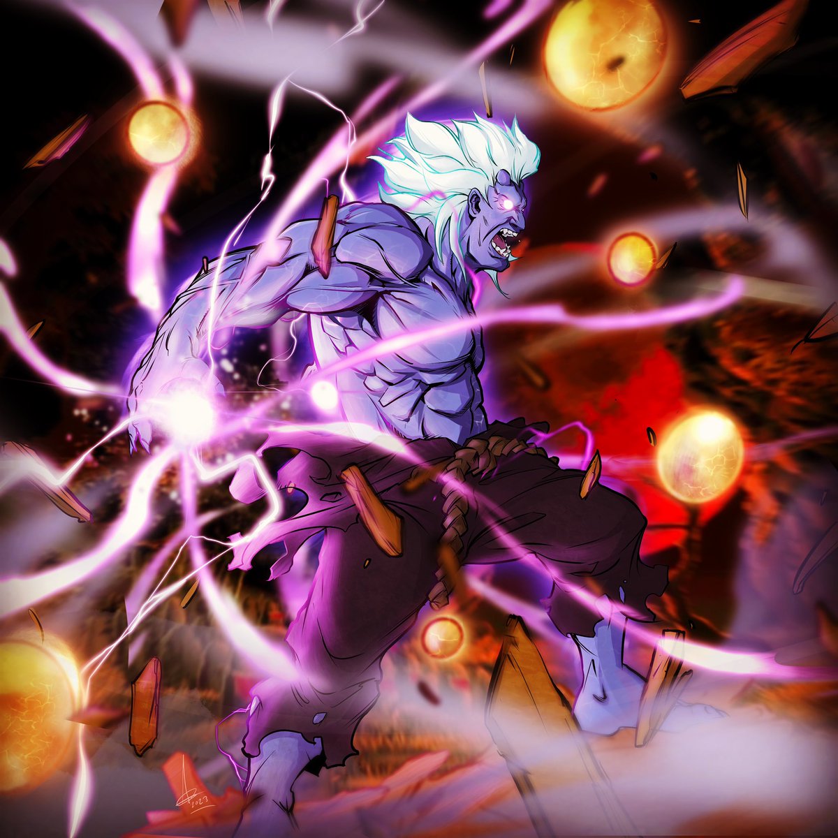 Ctrigger101's tweet image. Oni (sf4) commission #capcom #procreateart #DigitalArtist #freelancer #fanart #oni #digitalart #StreetFighter #streetfighter4 #Commission #blkartist