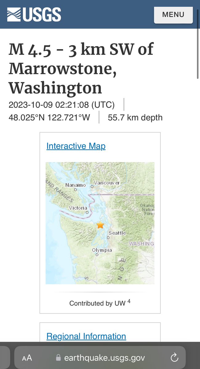 WxMatthew's tweet photo. So that’s what an earthquake feels like. 

Feel it too? Submit your report here: https://t.co/Nmbv4GcHvd

USGS | M 4.5 - 3 km SW of Marrowstone, Washington https://t.co/kPVrxYepCa https://t.co/qPJhVoRExp