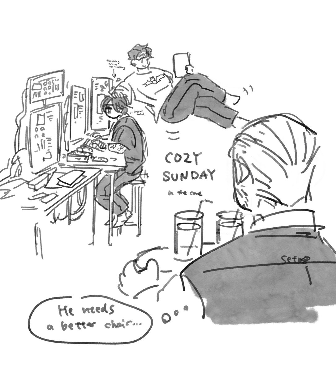 Alfred will join in this cozy cave after this. 
#superbat 