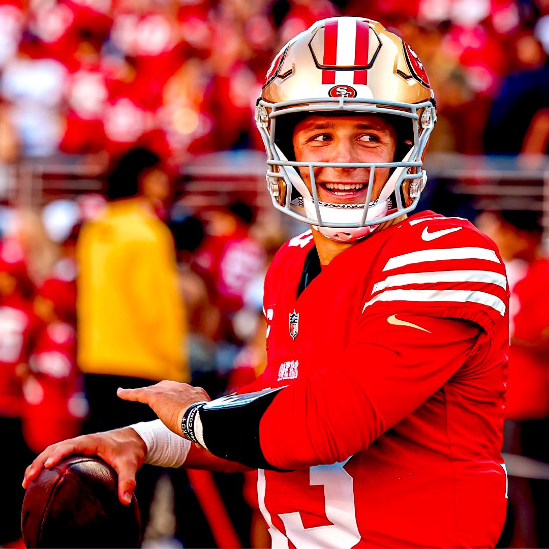 Brock Purdy just moved up to #1 spot in the #NFL MVP standings. 📈📈👑. #HIM