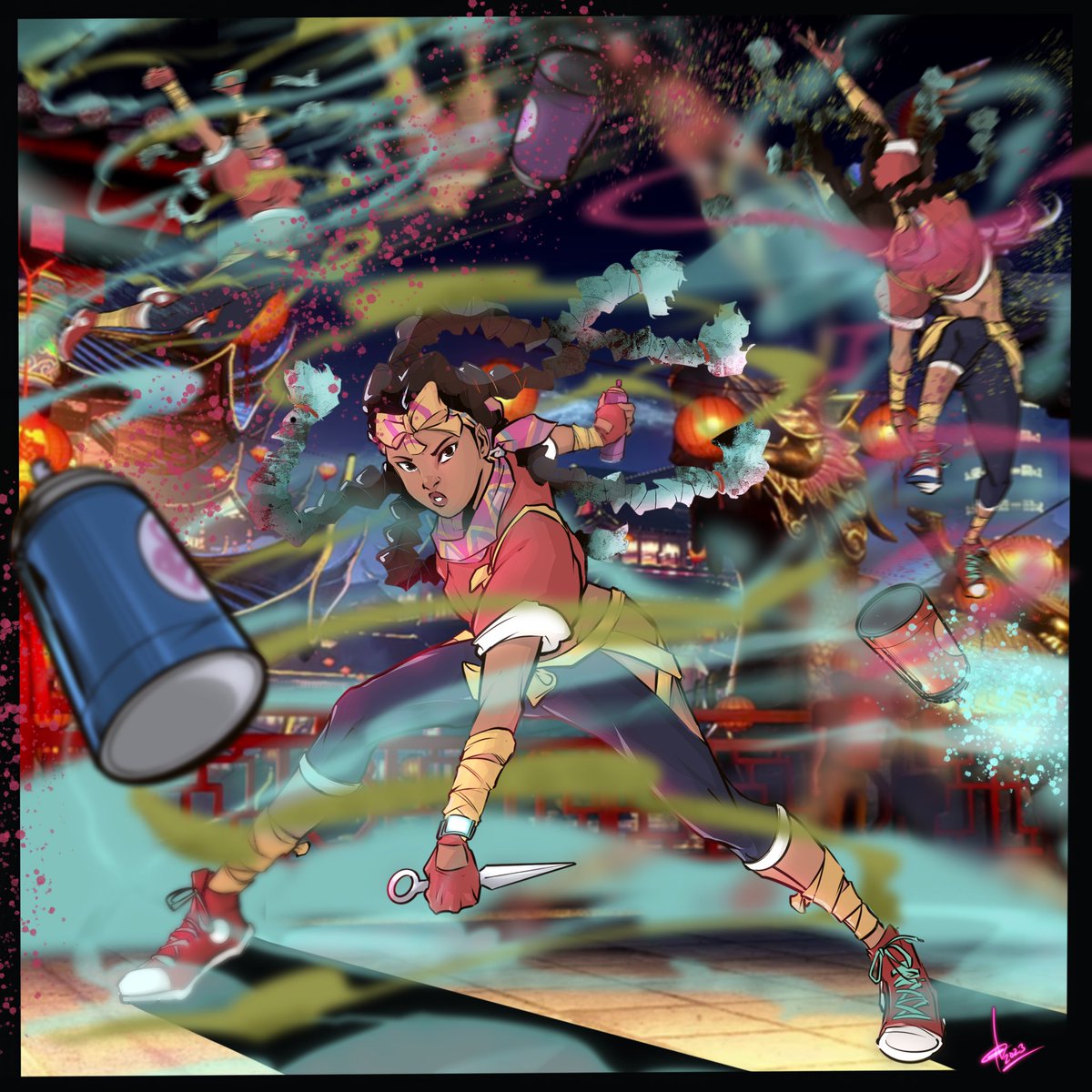 Ctrigger101's tweet image. Kimberly (sf6) commission #streetfighter6 #capcom #procreateart #DigitalArtist #digitalart #fanart #freelancer #blkartist #capcomart #comics #ComicArt #procreate