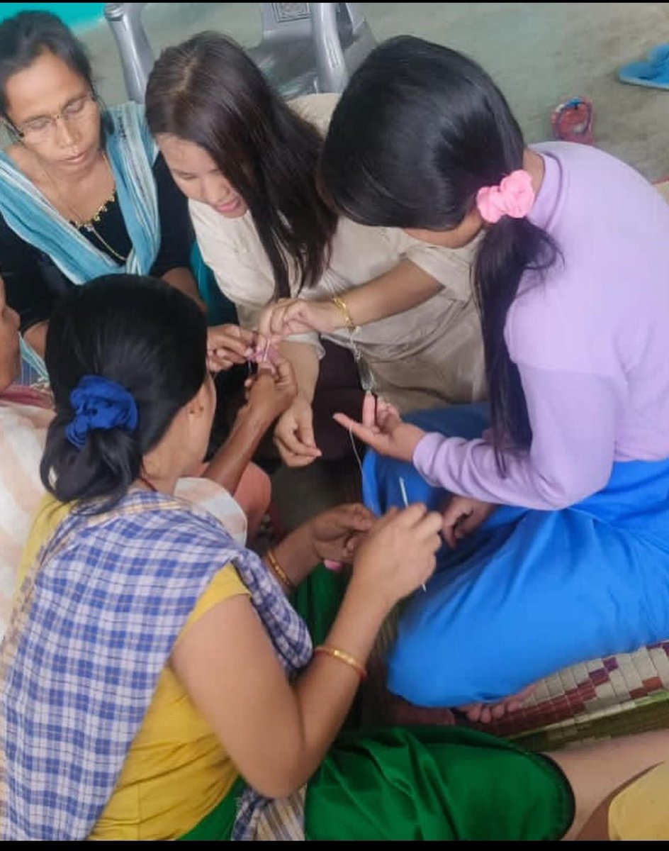 billieguarino's tweet photo. There’s hope - today I saw photos of my cousin teaching women and children how to crochet 🧶 in relief camps. Respect 🫡 

In Manipur, amidst the challenges, there's a glimmer of hope shining bright. Together, these heroes are rebuilding lives, one step at a time 

Not #Israel_under_attack Not #Palestine under attack #ThisIsManipur #ManipurHope #ManipurFightsBack #ResilientManipur

P.S. Also showcasing her Insta page on photo 3.