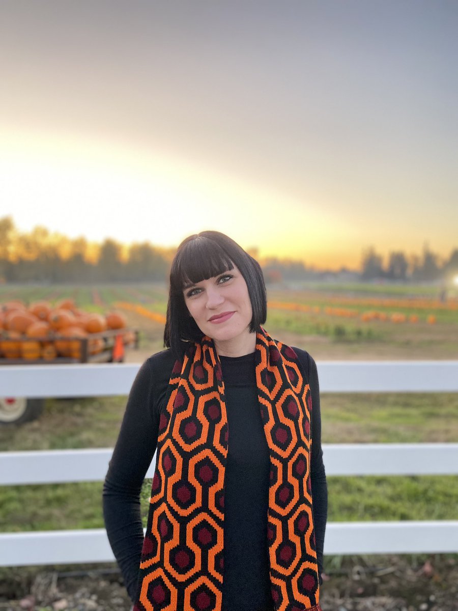 nmccarthywriter's tweet image. It’s the best time of year: haunted corn mazes and scarves from The Shining 🪓🥃🎃