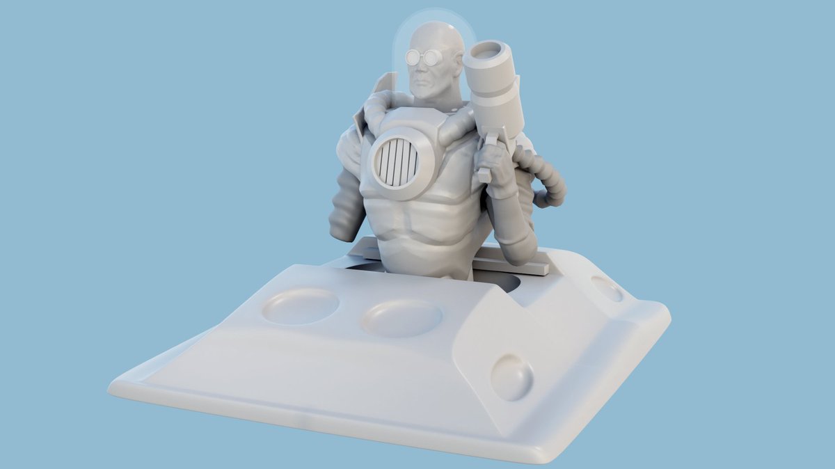 DarkleyDreaming's tweet photo. Day 29 of my 31 day challenge to 3D sculpt a character every night in Blender. Tonight it is Mr. Freeze. Stay Frosty! #blender #3dScultping #3D #3dart #characterdesign #characterart #Batman https://t.co/fe4hkEQx4i