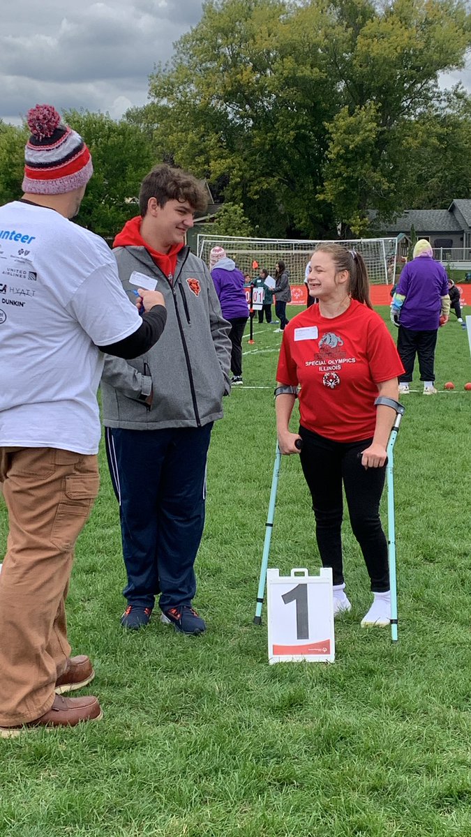 Katie and Julien are headed to state! These two got gold in Bocce Ball Doubles today. Way to go Bulldogs! 💪🐾🖤🤍❤️🐾💪